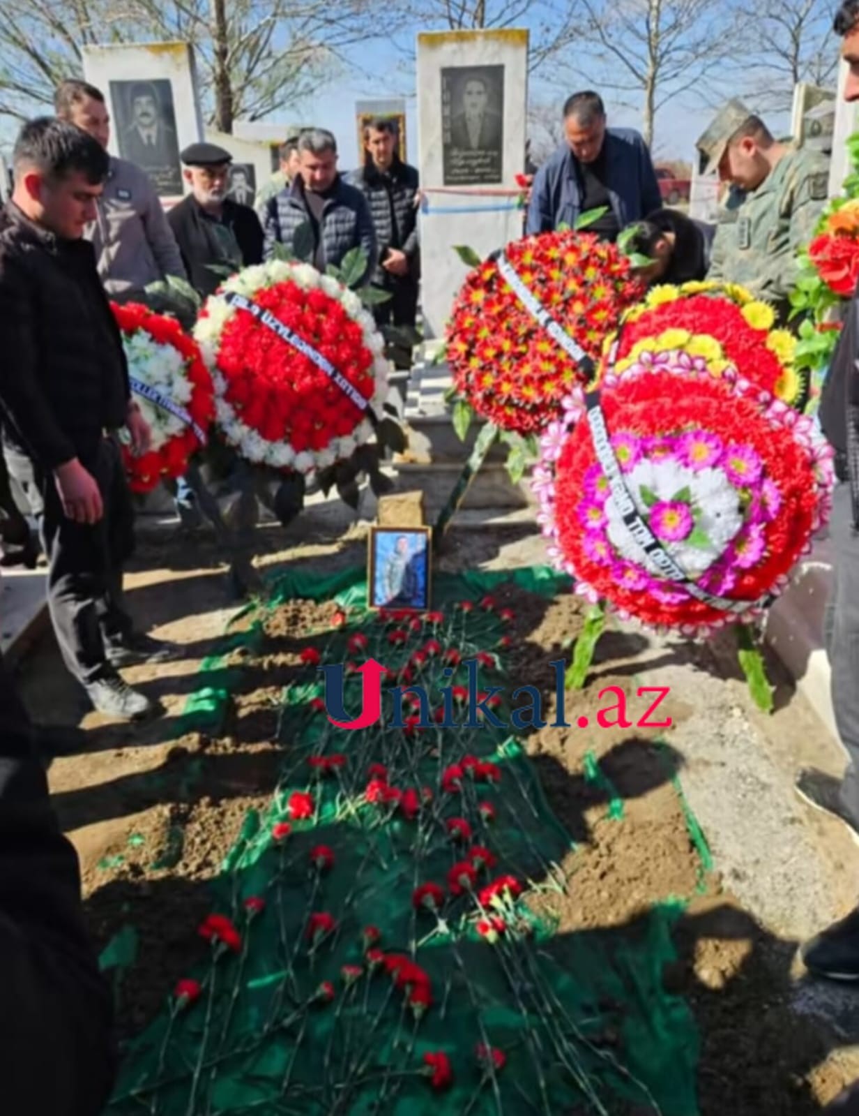 Hərbçimizin öldüyü ağır qəzadan FOTOLAR